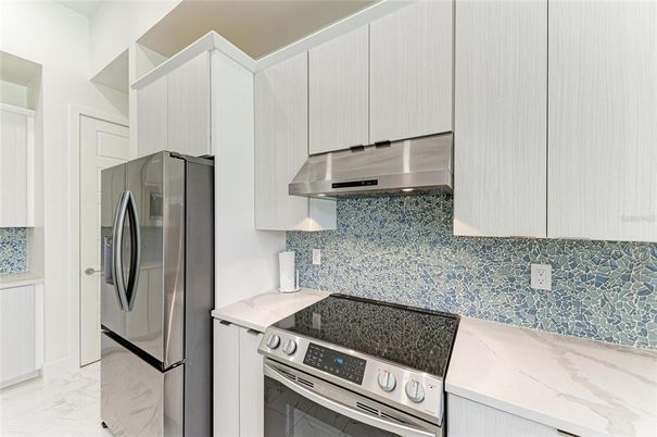 Interior, Kitchen, Marble, Stainless Steel Appliances