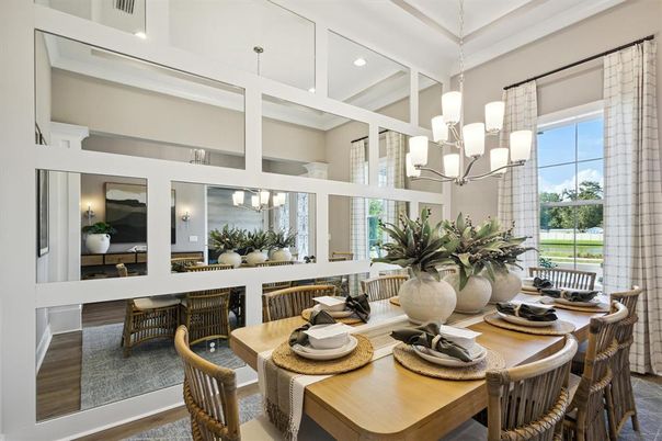 Chandelier, Dining room, Interior, Recessed Lighting