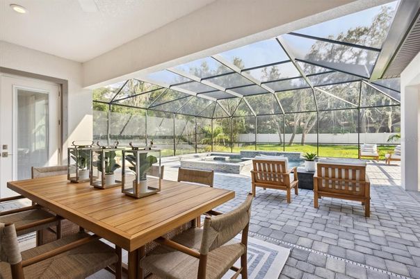 Dining room, Glass Ceilings, Interior, Recessed Lighting, Sun Room