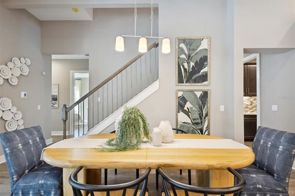 Dining room, Interior, Pendant Lights