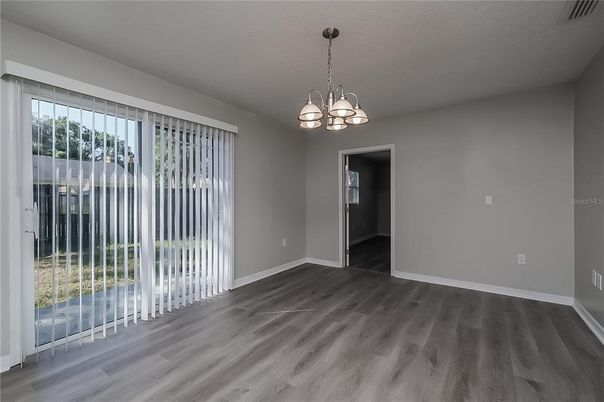 Chandelier, Empty room, Interior, Wood Texture Flooring