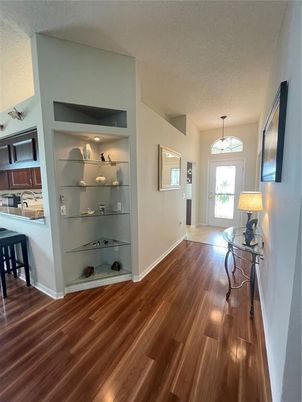 Interior, Kitchen, Pendant Lights, Wood Texture Flooring