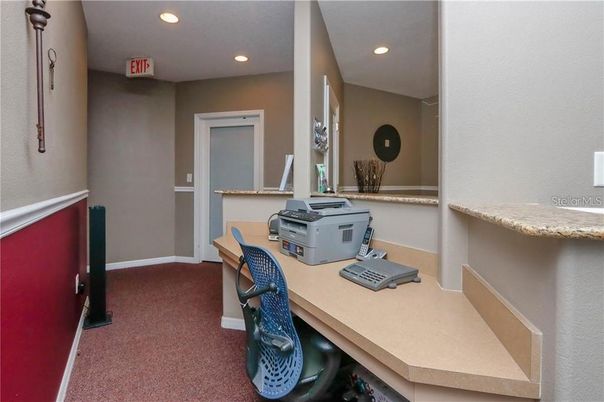 Home Office, Interior, Recessed Lighting