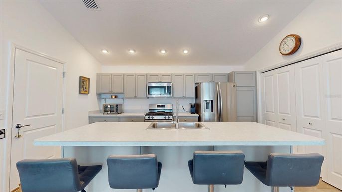 Interior, Kitchen, Recessed Lighting, Stainless Steel Appliances