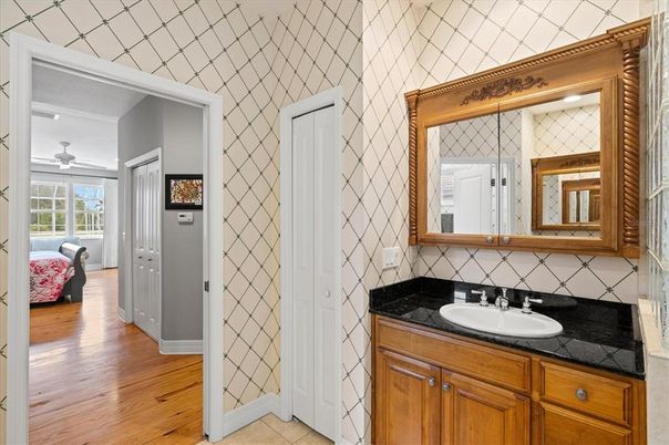 Bathroom, Interior, Wood Texture Flooring
