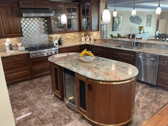 Interior, Kitchen, Pendant Lights, Stainless Steel Appliances