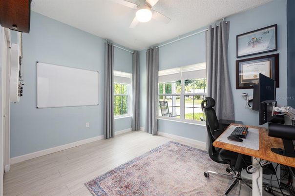 Home Office, Interior, Wood Texture Flooring