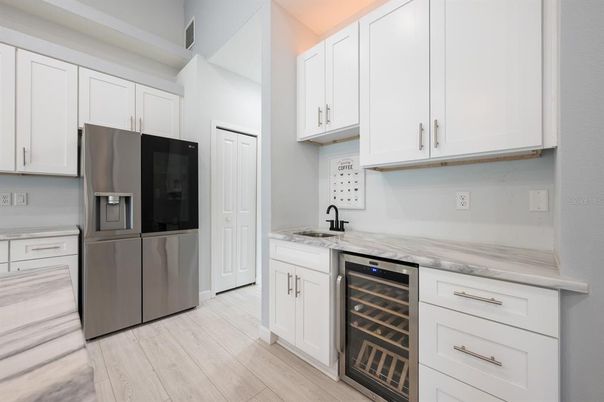 Interior, Kitchen, Wood Texture Flooring