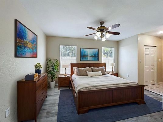 Bedroom, Interior, Wood Texture Flooring