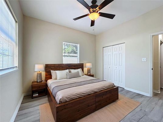 Bedroom, Interior, Wood Texture Flooring