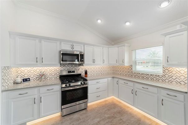 Interior, Kitchen, Recessed Lighting, Stainless Steel Appliances