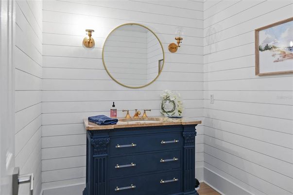 Bathroom, Interior, Wood Texture Flooring