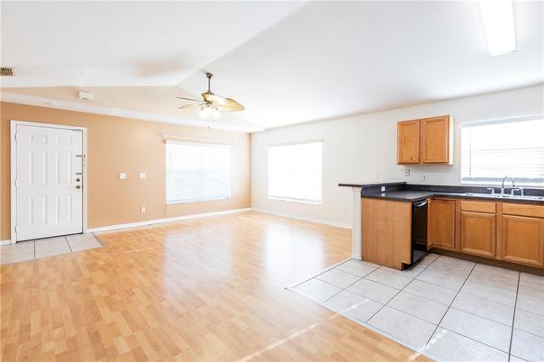 Empty room, Interior, Kitchen, Wood Texture Flooring