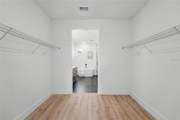 Interior, Recessed Lighting, Walk-in Closets, Wood Texture Flooring