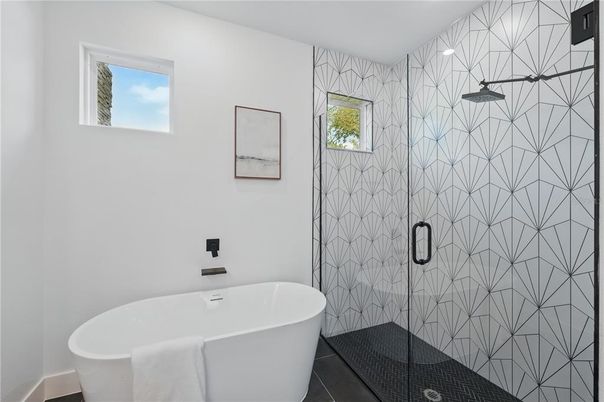Bathroom, Free Standing Baths, Glass Shower, Interior