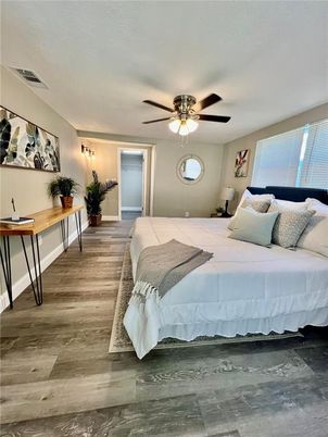 Bedroom, Interior, Wood Texture Flooring