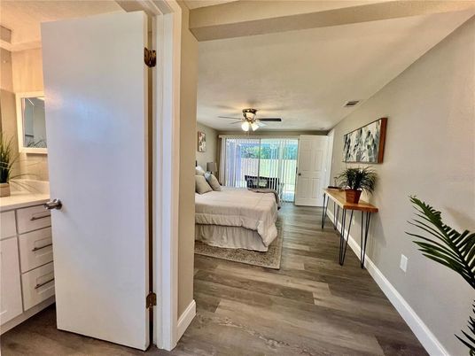 Bedroom, Interior, Wood Texture Flooring
