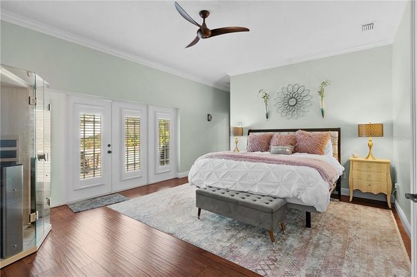 Bedroom, Interior, Wood Texture Flooring