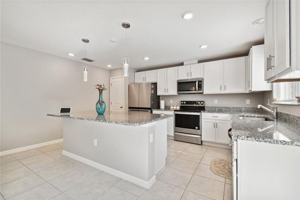 Interior, Kitchen, Pendant Lights, Recessed Lighting, Stainless Steel Appliances