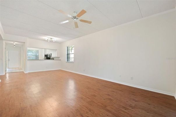 Empty room, Interior, Kitchen, Wood Texture Flooring
