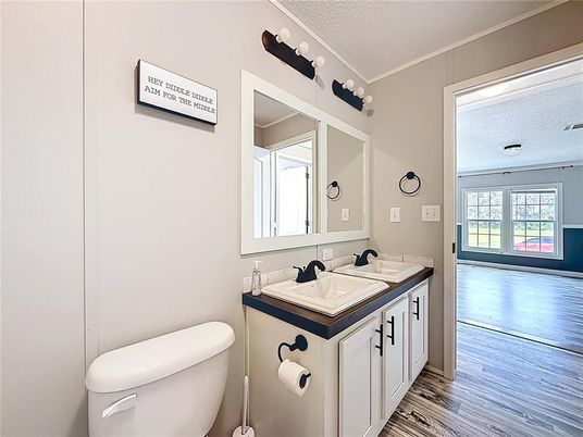Bathroom, Interior, Wood Texture Flooring