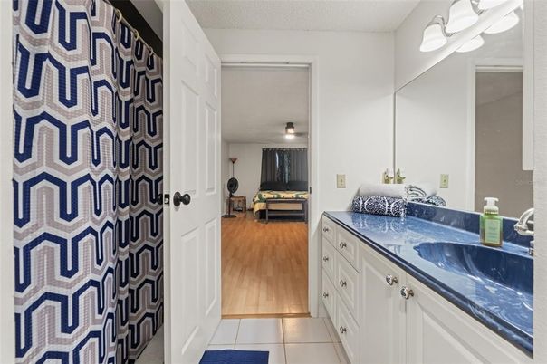 Bathroom, Dual Sink Vanities, Interior, Wood Texture Flooring