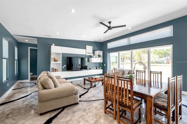 Dining room, Interior, Living room, Recessed Lighting