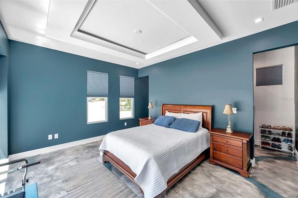 Bedroom, Interior, Recessed Lighting