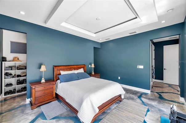 Bedroom, Interior, Recessed Lighting