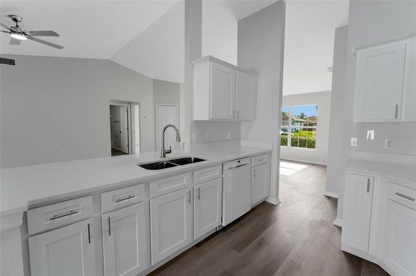 Interior, Kitchen, Wood Texture Flooring