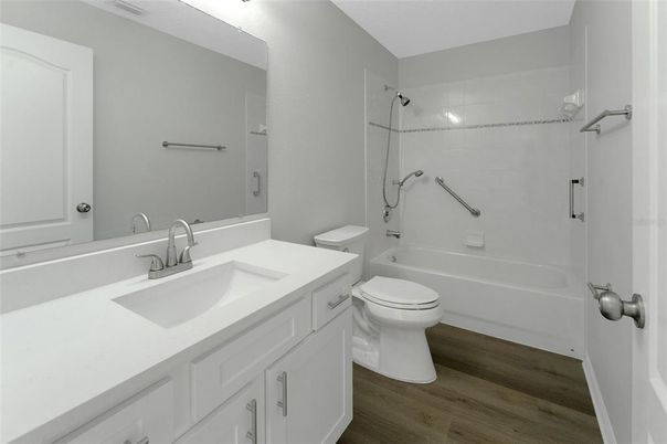Bathroom, Interior, Wood Texture Flooring