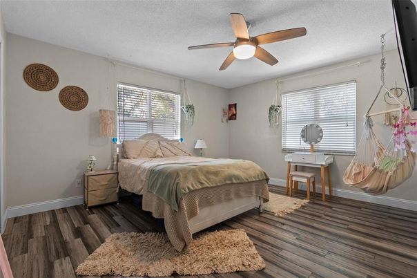 Bedroom, Interior, Wood Texture Flooring