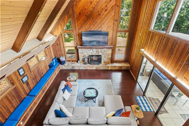 Fireplace, Interior, Living room, Wooden Beams, Wooden Ceilings, Wood Texture Flooring, Wooden Walls