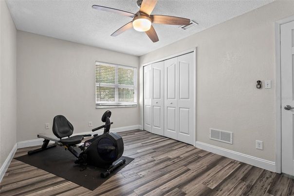 Fitness Equipment, Interior, Wood Texture Flooring