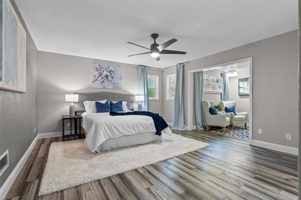 Bedroom, Interior, Wood Texture Flooring