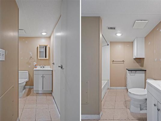 Bathroom, Interior, Recessed Lighting