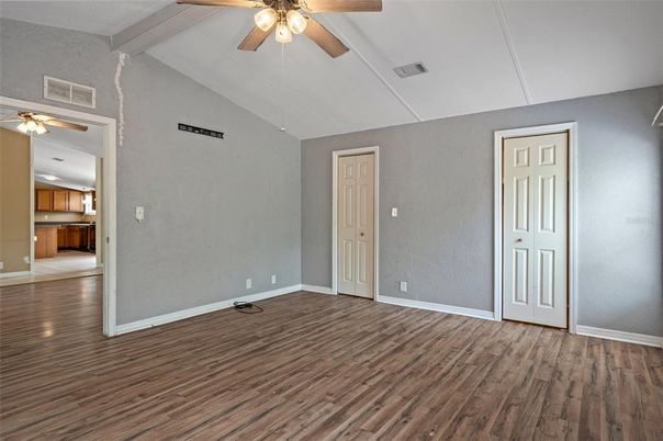 Empty room, Interior, Kitchen, Wood Texture Flooring