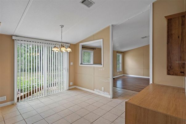 Chandelier, Empty room, Interior, Pendant Lights, Wood Texture Flooring