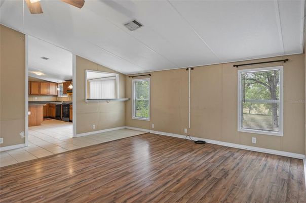 Empty room, Interior, Kitchen, Wood Texture Flooring