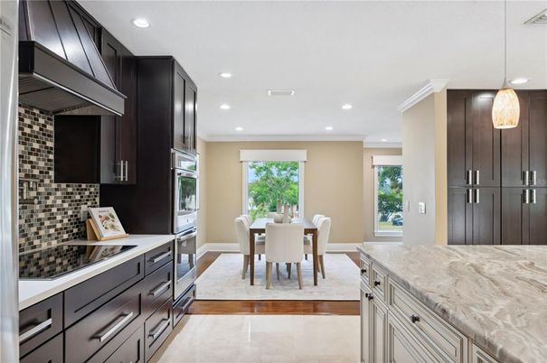 Dining room, Interior, Kitchen, Pendant Lights, Recessed Lighting