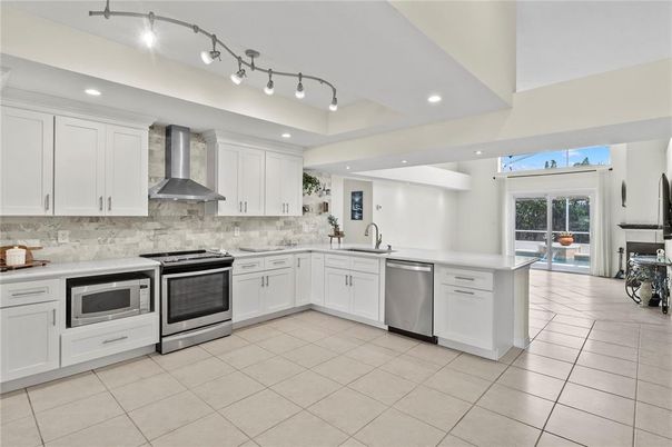Interior, Kitchen, Recessed Lighting, Stainless Steel Appliances