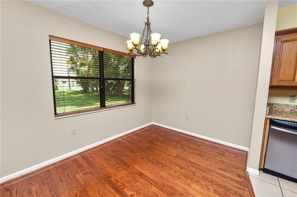 Chandelier, Empty room, Interior, Wood Texture Flooring