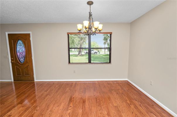 Chandelier, Empty room, Interior, Wood Texture Flooring