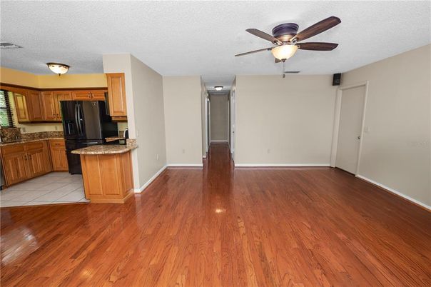 Empty room, Interior, Kitchen, Wood Texture Flooring