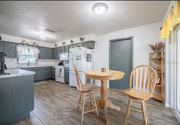 Interior, Kitchen, Wood Texture Flooring
