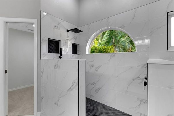 Bathroom, Interior, Marble Walls