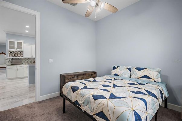 Bedroom, Interior, Recessed Lighting