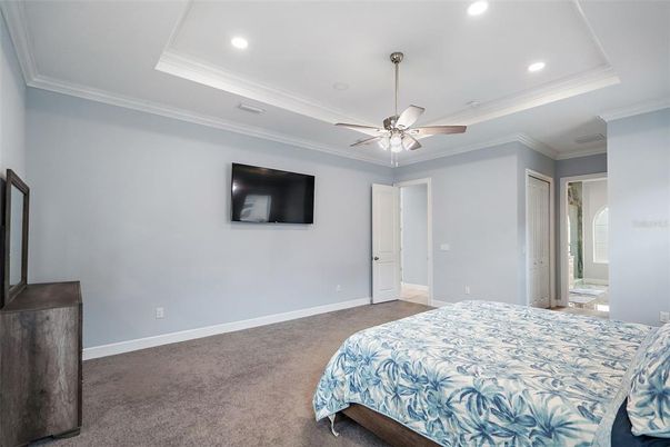 Bedroom, Interior, Recessed Lighting