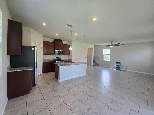 Interior, Kitchen, Pendant Lights, Recessed Lighting, Stainless Steel Appliances
