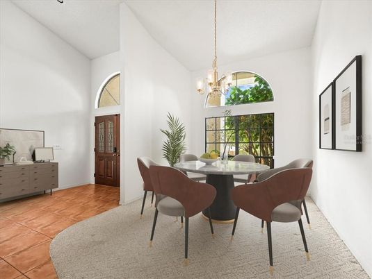 Dining room, Interior, Pendant Lights